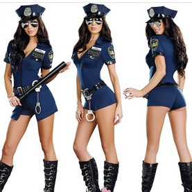 女警装酒吧夜店派对ds演出服装万圣节女警察，服装制服诱惑角色扮演