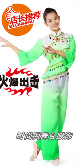 民族秧歌服 舞蹈腰鼓服扇子舞民族舞蹈服装演出服 现代舞表演服在类目 女装/女士精品, 唐装/民族服装/舞台服装, 民族服装/舞台装中 - 来自Buy2taobao.com提供专业的淘宝代购服务