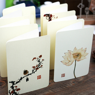 春节日通用中国风贺卡小卡片，定制毕业礼物送客户，商务生日送老师