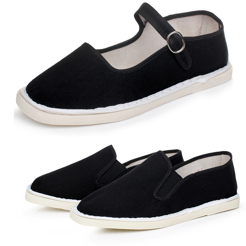 Beijing cloth shoes factory Hotel work shoes Men and women Black cloth shoes White Oak Rubber soled shoes soft sole Deodorant non-slipin the Men's Shoes, Low shoes category - from Buy2taobao.com to provide professional Taobao agent buy service