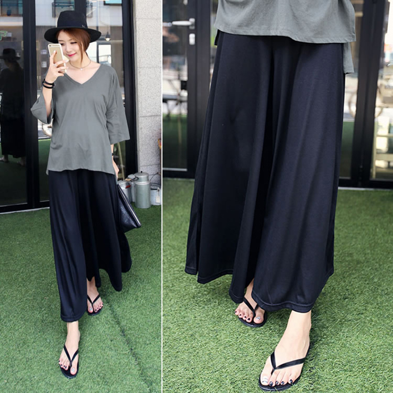 the republic of korea maternity dress summer modal Cotton care Wide leg pants Maternity Pants Easy Large trousers Ninth pantsin the Maternity/Maternal supplies/Nutrition , Maternity Pants/Prop belly pants category - from Buy2taobao.com to provide professional Taobao agent buy service