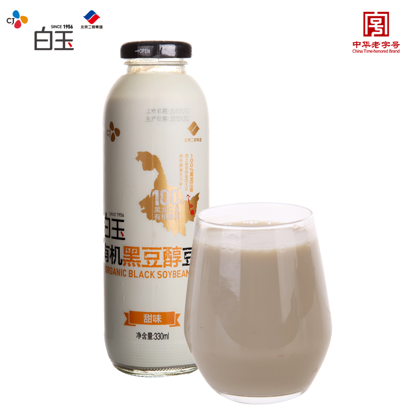白玉有机黑豆甜味即饮豆浆营养早餐330ml瓶装在类目 咖啡/麦片/冲饮, 藕粉/麦片/冲饮品, 豆浆中 - 来自Buy2taobao.com提供专业的淘宝代购服务