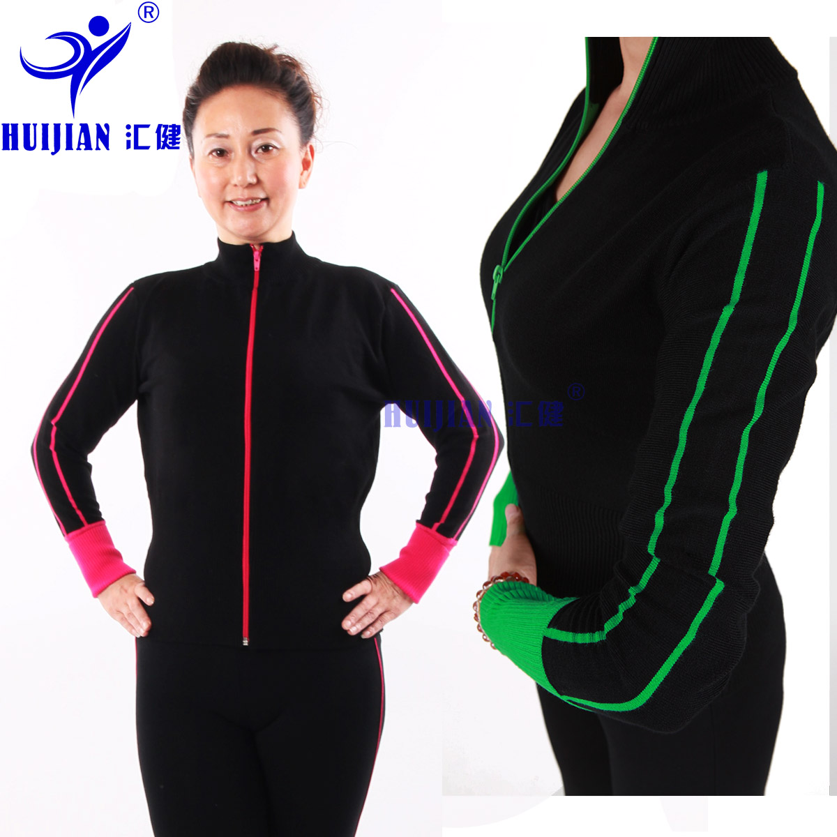 广场舞服装新款长袖上衣春季舞蹈服装练功服拉丁舞拉链毛衣女新款|ruв категории движение/йога/фитнес/фанаты товаров, танец/аэробика/гимнастика, латинский танец, латинский танец. - от Buy2taobao.com для оказания профессиональной услуги покупки агента Taobao