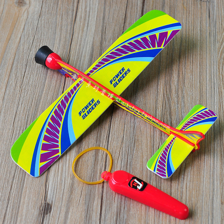 新款泡沫塑料弹射滑翔小飞机DIY航空模型玩具