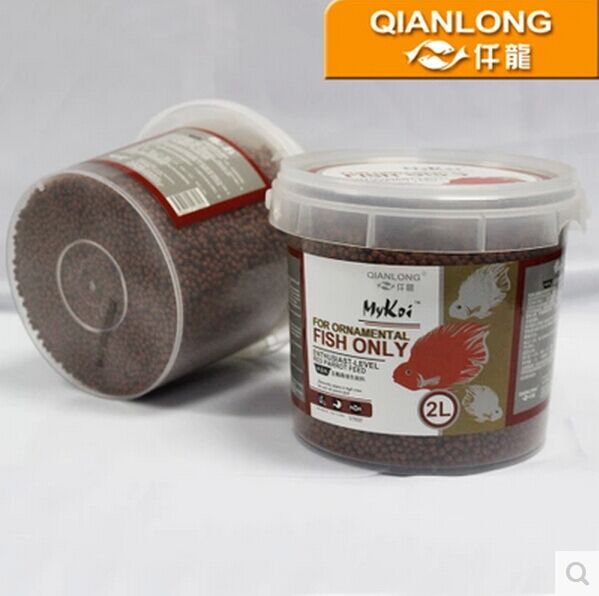 Singapore Qian Long Aquarium Imported Fish Food Enthusiast Blood Parrot Enriched Fish feed 0.5cm Medium float-upin the Pet/Pet food and supplies , Aqua World , Ornamental fish feed category - from Buy2taobao.com to provide professional Taobao agent buy service