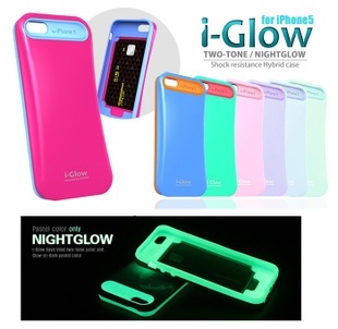 i Glow适用苹果iphone5S手机保护壳5s韩国抗摔插卡壳外套