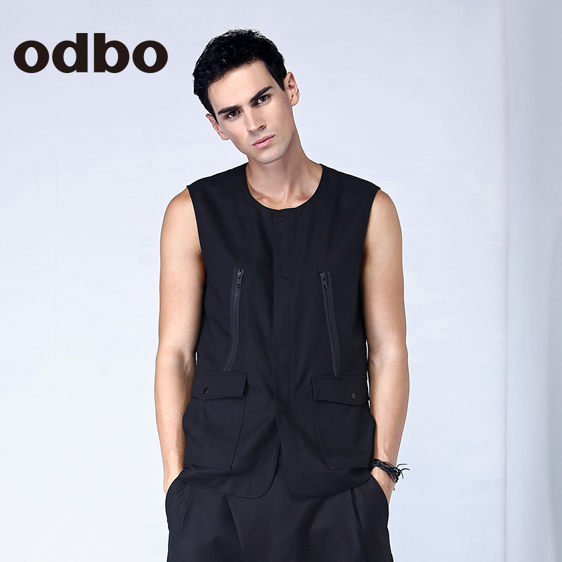 odbo/欧迪比欧春夏新品休闲男装时尚男士潮流马甲|msdalam kategori Pakaian Lelaki, Vest/Vest - dari Buy2taobao.com untuk memberikan perkhidmatan ejen Taobao profesional membeli