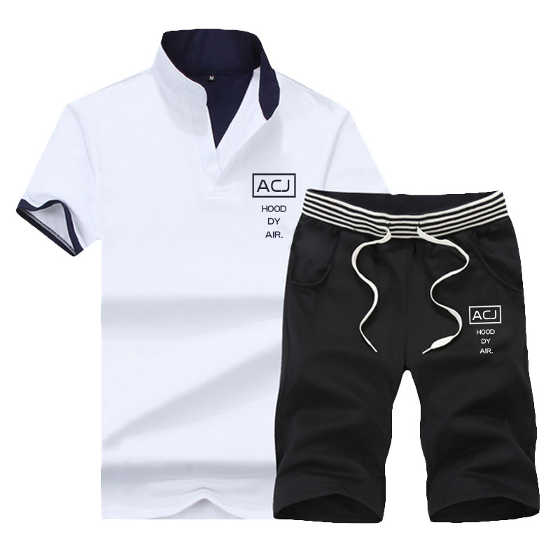 運動套裝男 短袖T恤男士夏裝韓版潮流2018夏季新款休閑衣服男裝在類目 男裝, 套裝, 休閒運動套裝中 - 來自Buy2taobao.com提供專業的淘寶代購服務