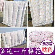 2017新疆棉被春秋被芯纯棉花，被子学生棉絮长绒，棉胎褥子垫子4斤