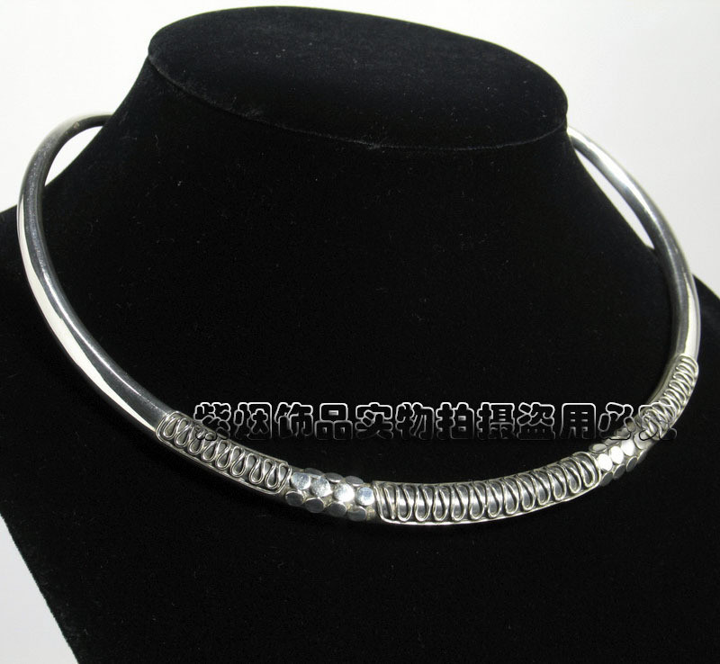 Purple promotion Quality Assurance Indonesia imports -925 Sterling Silver Pure handwork make decorative pattern Silver pieces A collar for a horsein the Accessories/Fashion Jewelry, Necklace category - from Buy2taobao.com to provide professional Taobao agent buy service