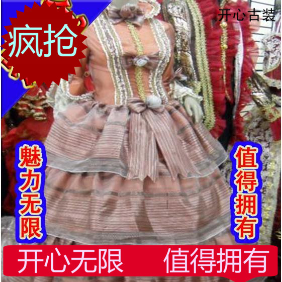 疯抢欧式宫廷服装四层宫廷棕色大裙摆宫廷礼服西式礼服演出宴会|ruв категории Женская одежда, костюм/национальная одежда/театр костюм, национальная одежда/этап погрузки - от Buy2taobao.com для оказания профессиональной услуги покупки агента Taobao