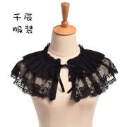 『千辰服装』日韩风搭配颈环假领子，黑色蕾丝假领子围脖颈环套饰品