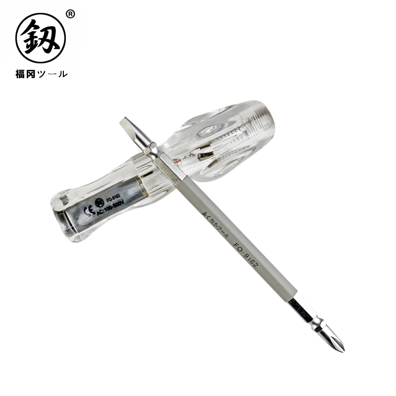釰 日本福岡水晶柄換頭壹十字測電筆FO-9162 兩用測電筆5*120mm在類目 五金/工具, 手動工具, 電子電工工具, 測電筆中 - 來自Buy2taobao.com提供專業的淘寶代購服務