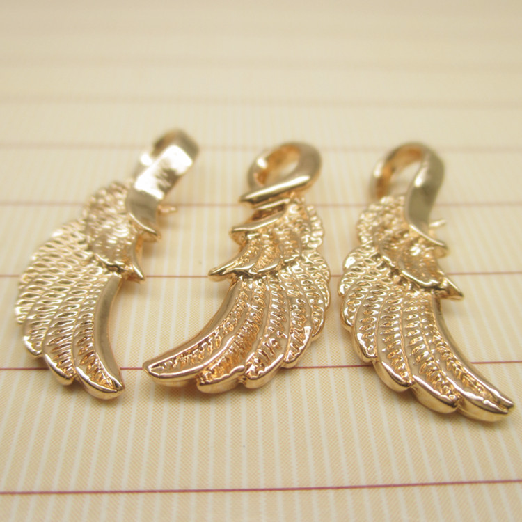 DIY Jewelry Accessories new pattern 24K Cover with gold leaf Super value series Two-sided wing Pendant Anti allergyin the Accessories/Fashion Jewelry, DIY Fitting , Other DIY Jewelry Accessories category - from Buy2taobao.com to provide professional Taobao agent buy service