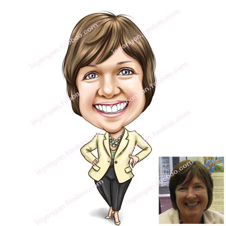 Hand drawn customized Photo q version Real comic design Illustration Exaggeration Realism Portrait personality A birthday presentin the Personalized custom/Design Services/DIY , Daily/Decorative custom , Hand-drawn cartoon reality/Custom painting class category - from Buy2taobao.com to provide professional Taobao agent buy service