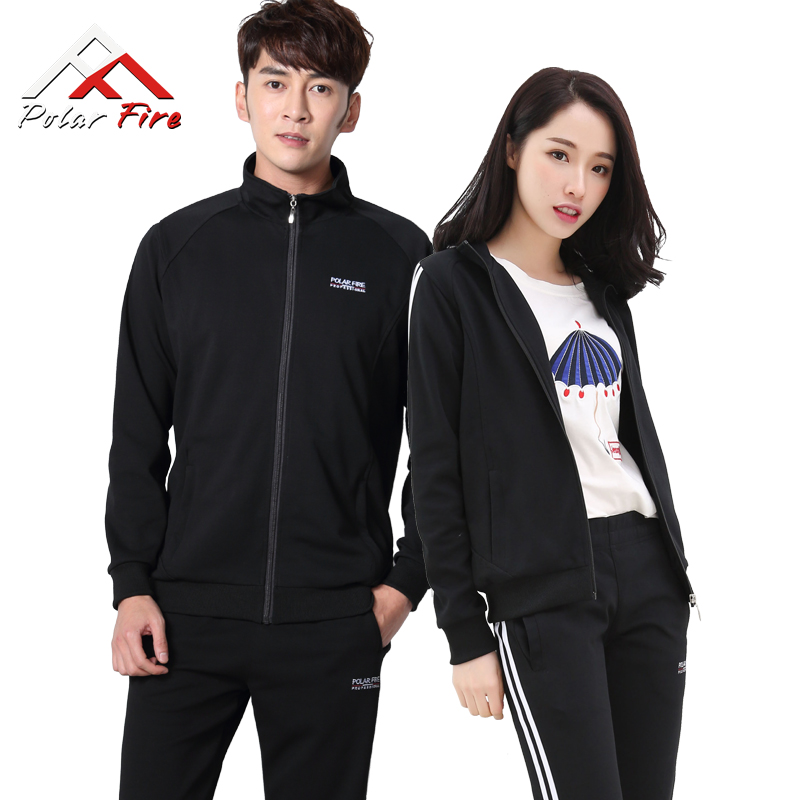 Polar fire 2019 spring and autumn winter Sports suit men and women Long sleeve run Athletic Wear lovers leisure time Two piece setin the Outdoor/Mountaineer/Camping/Travel Goods , Outdoor clothing , Outdoor leisure clothes , Outdoor leisure pants suit category - from Buy2taobao.com to provide professional Taobao agent buy service