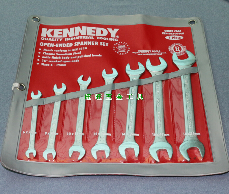 进口英国KENNEDY 6X19MM 7件 双头开口扳手组 KEN-582-0960K|msdalam kategori perkakasan/alat, Alat-alat tangan, Wrench, sepana menghabiskan berkepala dua - dari Buy2taobao.com untuk memberikan perkhidmatan ejen Taobao profesional membeli