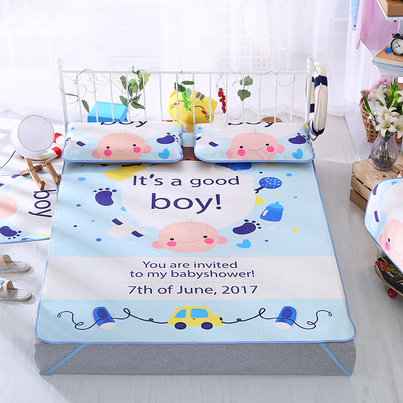 summer sleeping mat 1.8m Edition cartoon Printed mat 1.5 Three-piece Mi Suite Summer 0.9 Single student dormitory Ice silk seatsin the Bedclothes , Mat/Mats/Rattan seats/Straw mat/Leather seats category - from Buy2taobao.com to provide professional Taobao agent buy service