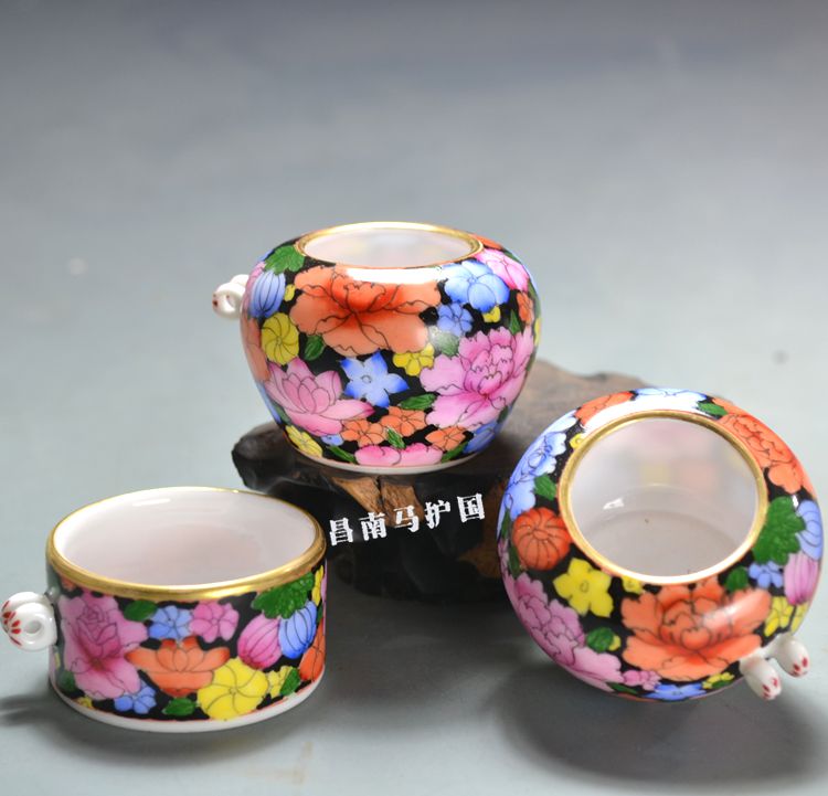 手绘 鸟食罐 鸟杯 鸟缸 靛颏罐 花卉图 本金金口在类目 宠物/宠物食品及用品, 鸟类及用品, 鸟用具(新), 其他中 - 来自Buy2taobao.com提供专业的淘宝代购服务