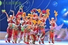 儿童演出服女T童汉族秧歌表演服民族手绢舞元旦新年喜庆舞蹈