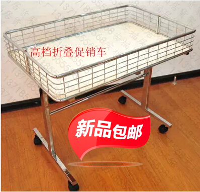商场服装店促销车超市高档花车不锈钢色推车可移动折叠售货车包邮|msdalam kategori Perniagaan/perabot pejabat, rak/Showcase, pesawat promosi/kenderaan promosi - dari Buy2taobao.com untuk memberikan perkhidmatan ejen Taobao profesional membeli