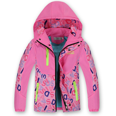 童装儿童户外冲锋衣女童春秋款外套2015新款