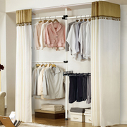 韩式简易组合衣柜室内落地置物布衣柜钢架粗折叠组合架收纳储物柜