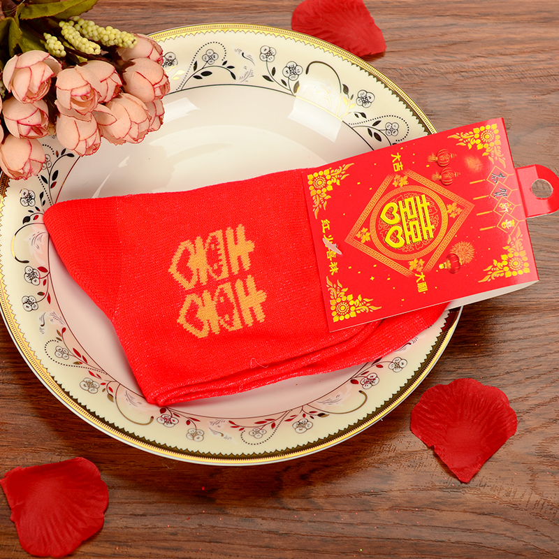 新婚红袜子结婚庆用品新郎新娘老公老婆大红喜庆棉袜情侣卡通对袜|ruв категории фестиваль товаров/подарок, Другие фестивали товаров - от Buy2taobao.com для оказания профессиональной услуги покупки агента Taobao
