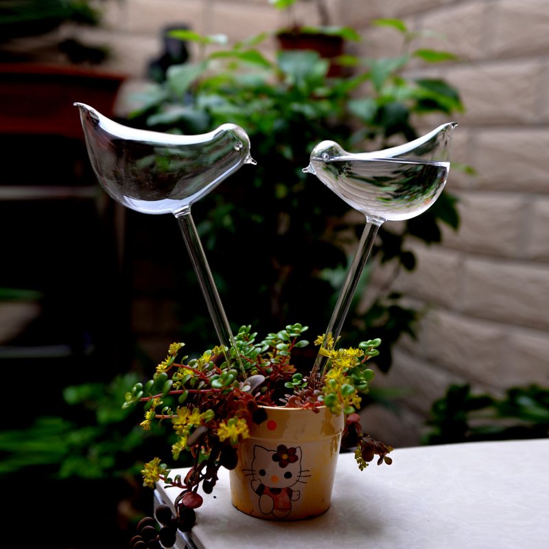transparent Glass Birds Seepage Automatic watering device Lazy man Dripping water Watering Gardening supplies originality decoratein the Flower delivery/Flowers simulation/Plants gardening , Gardening supplies , Watering/Watering can category - from Buy2taobao.com to provide professional Taobao agent buy service
