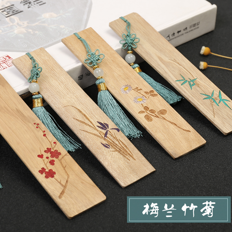 手工彩繪古風書簽 中國風木質流蘇古典書簽 創意四君子書簽套裝在類目 電子詞典/電紙書/文化用品, 紙張本冊, 書籤中 - 來自Buy2taobao.com提供專業的淘寶代購服務