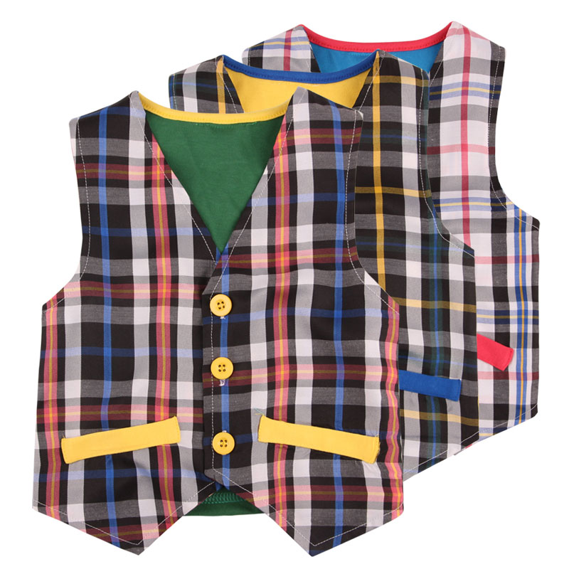 2017 new pattern baby Plaid vest Children's vest Thin vest Spring and summer Boy Vest Cardiganin the Children/Baby/Family fitted , Vest category - from Buy2taobao.com to provide professional Taobao agent buy service