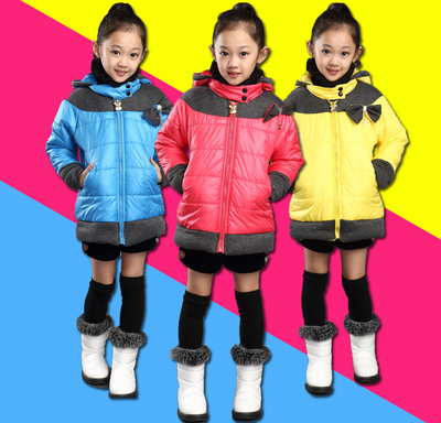 标题优化:童装女童秋冬装2014韩版新款儿童棉袄中大童棉衣加厚拉链外套