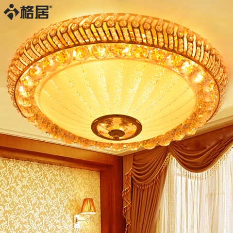 格居 水晶吸顶灯 卧室小客厅门厅灯具 现代中式简欧风格多色选择