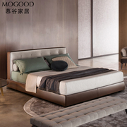 布床软包床1.8米双人床，1.5米北欧床现代简约小户型床储物皮艺软床
