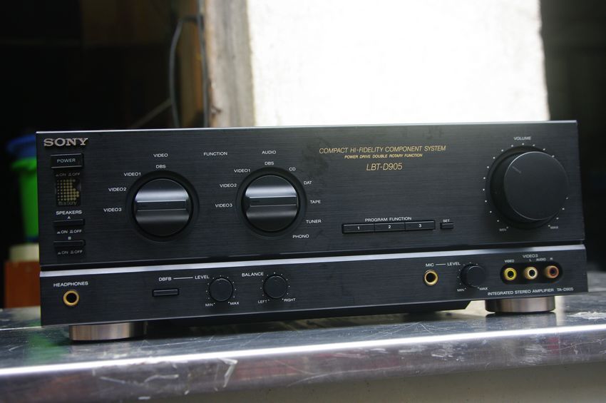 sony speaker with amplifier