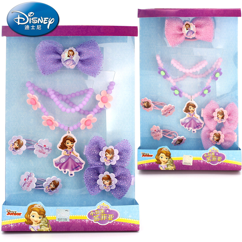 Disney children Jewelry The Little Princess Sophia girl Hairpin Necklace baby Hairpin Little Girl Hair rope suitin the Children/Baby/Family fitted , Children's Accessories , Hair Accessories category - from Buy2taobao.com to provide professional Taobao agent buy service