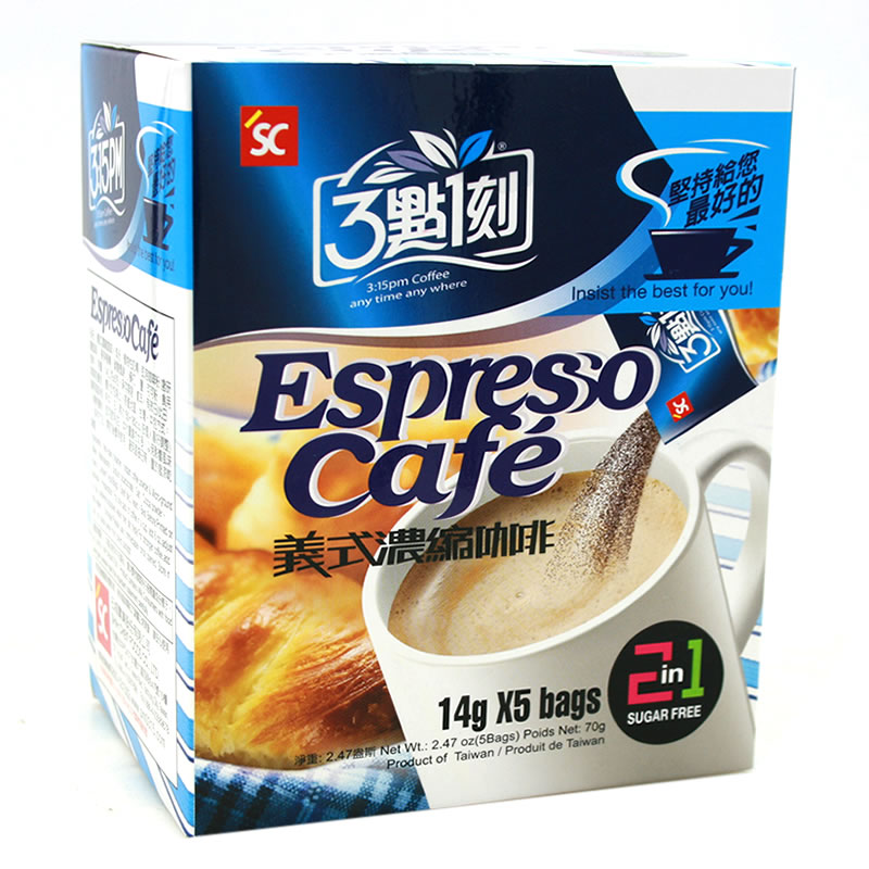 5盒包邮台湾进口三点一刻/3点1刻意式浓缩咖啡2in1 二合一14g*5袋在类目 咖啡/麦片/冲饮, 速溶咖啡/咖啡豆/粉, 速溶咖啡中 - 来自Buy2taobao.com提供专业的淘宝代购服务