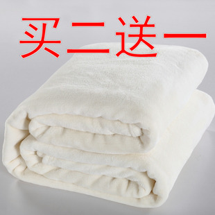 珊瑚绒毯子空调毯纯色毛毯，被单绒毯单人毛巾被，懒人毯午睡毯休闲毯