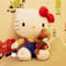 上下架计划:萌hello kitty抱小熊蓝色凯蒂猫公仔玩偶毛绒玩具送女生生日礼物