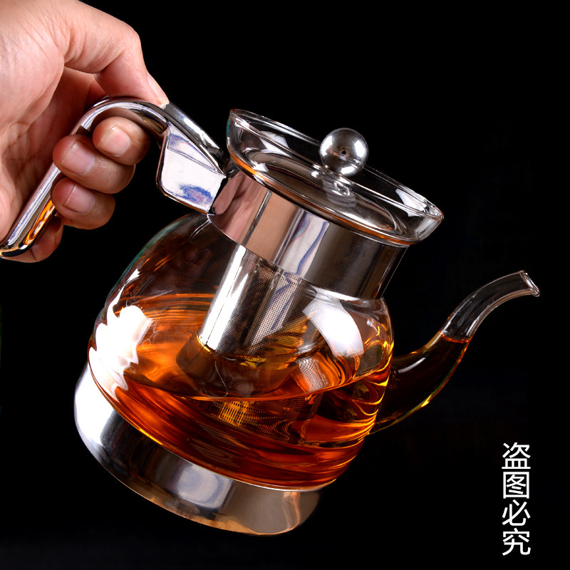 经典手工玻璃茶具三件套耐热透明花茶壶套装1300ml|ruв категории посуда, чайный сервиз, набор чайный сервиз - от Buy2taobao.com для оказания профессиональной услуги покупки агента Taobao