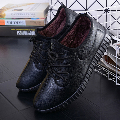 2016新款男运动鞋情侣百搭冬季加绒棉鞋休闲