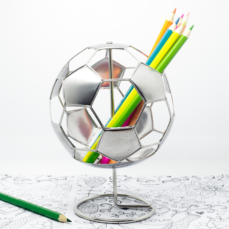 Football pen container manual Stainless steel Arts and Crafts novel originality personality Decoration Stationery birthday Wedding Gifts F7in the Festive supplies/Gift , Gift ideas , Pen case category - from Buy2taobao.com to provide professional Taobao agent buy service