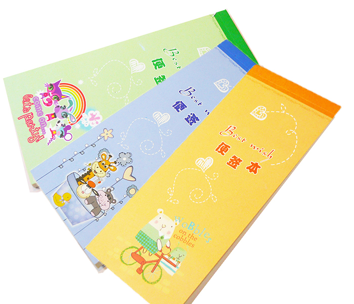 长条便签本记事本可爱封面小日记本长款彩色内