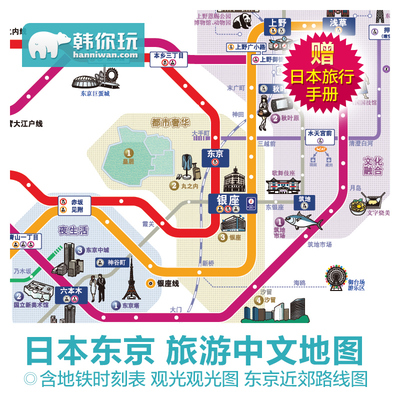 日本东京旅游地图中文高清(电子版)附日本自助