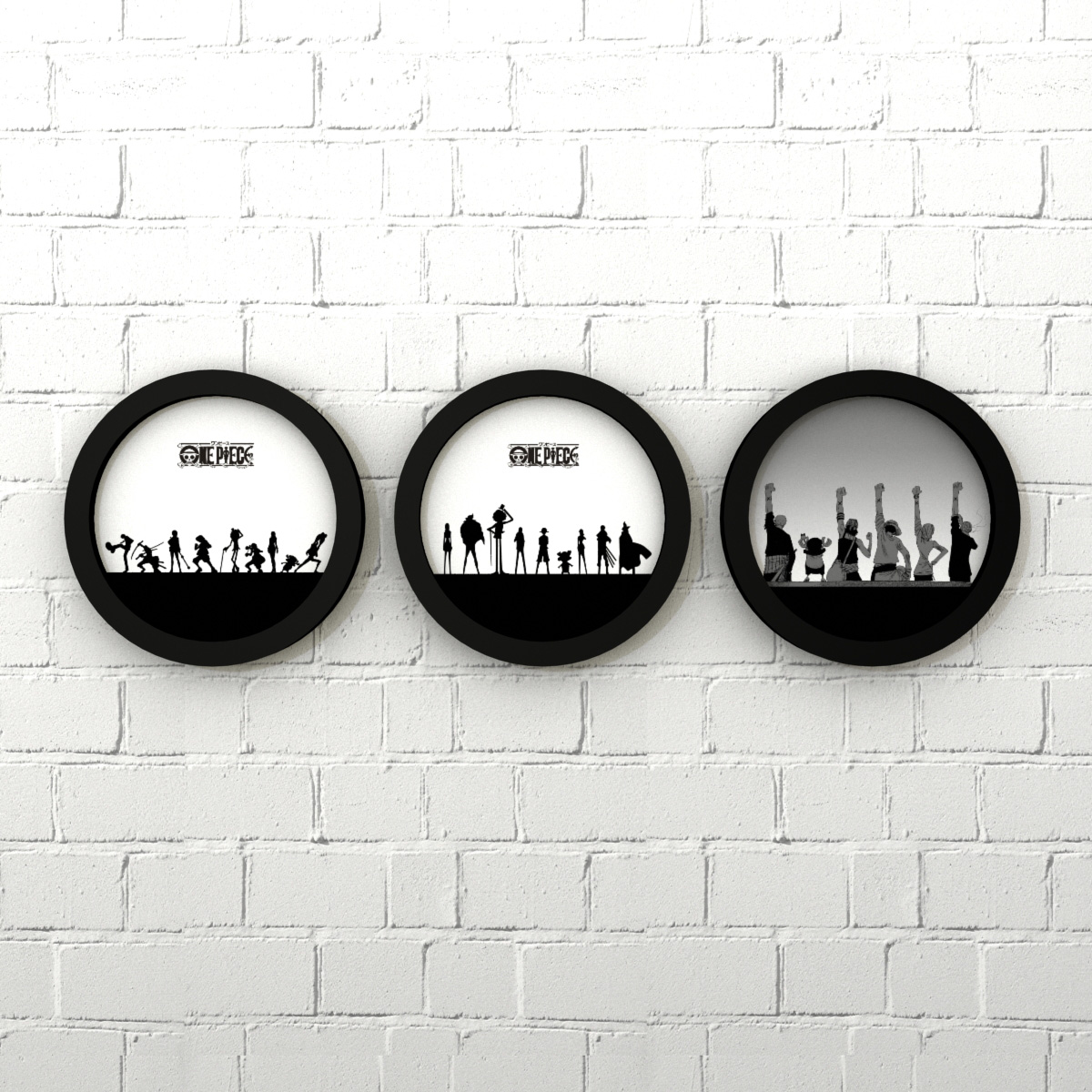One Piece Decorative painting comic circular originality Hanging picture Home Furnishing Photo frame a living room bedroom background mural Frame paintingin the Home accessories , Decorative painting , Modern decorative painting category - from Buy2taobao.com to provide professional Taobao agent buy service