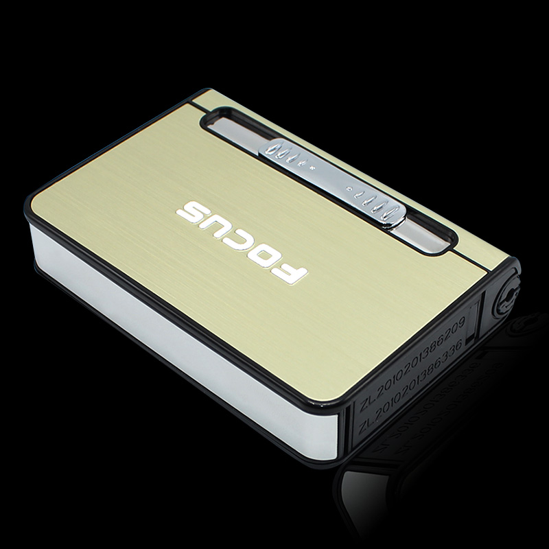 Focus originality Windbreak automatic lighter Cigarette case 10 ultrathin Metal Cigarette case customizedin the ZIPPO/Swiss Army Knife/Glasses , Smoking , Cigarette case category - from Buy2taobao.com to provide professional Taobao agent buy service