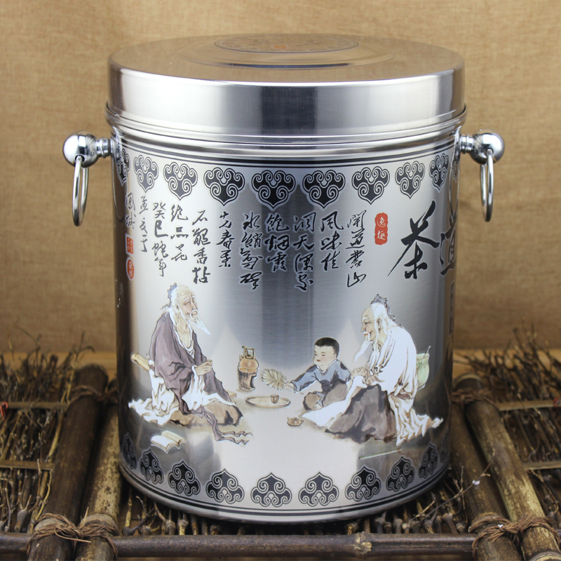 thickening Stainless steel Tea pot Tea canister Tea box Storage tank Pu 'er Tea Wulong Tie Guanyin Tea pot Tea barrelin the Tableware , Tea set , Tea caddy category - from Buy2taobao.com to provide professional Taobao agent buy service
