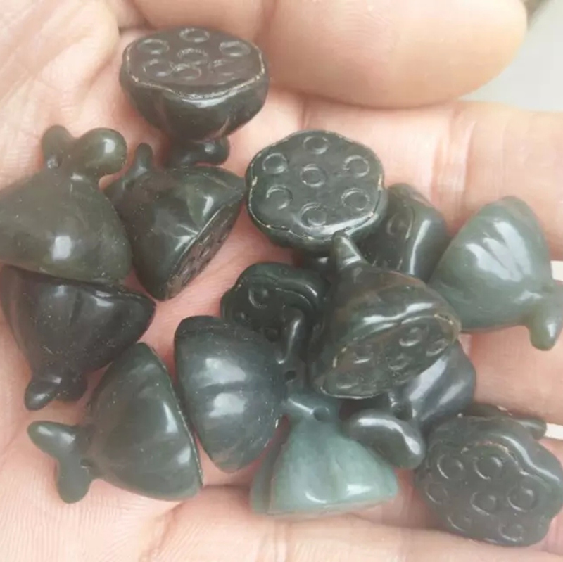 和田玉青玉蓮蓬吊墜 DIY佛珠星月菩提手鏈手串配件飾品蓮子墜子在類目 珠寶/鑽石/翡翠/黃金, 和田玉, 其他中 - 來自Buy2taobao.com提供專業的淘寶代購服務
