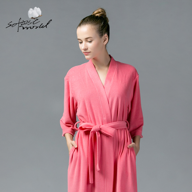 Spring and summer adult cotton material Toweling Bathrobe lady Thin section robe lovers have cash less than that is registered in the accounts Short sleeved Japanese bathrobein the Lingerie/Men's underwear/Tracksuit , Nightwear/Bathrobes category - from Buy2taobao.com to provide professional Taobao agent buy service