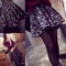 上下架计划:2014秋冬季新款韩版女装毛呢半身裙蓬蓬裙显瘦碎花高腰伞裙百皱裙